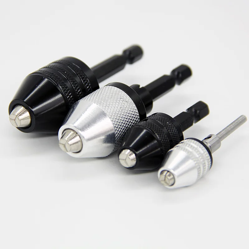 Bohrfutter Keyless Schraubendreher Schlagschrauber Adapter Elektrische Micro Motor Klemme Mini Chuck Fixture Hex Schaft Bohrer Bits Adapter – Detail 3