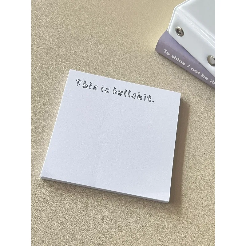 Novel Fun Creative Sticky Notes Stylish Memo Pad Trendy Stationery Gift Idea for Birthday Holiday Office & Daily Use Presents