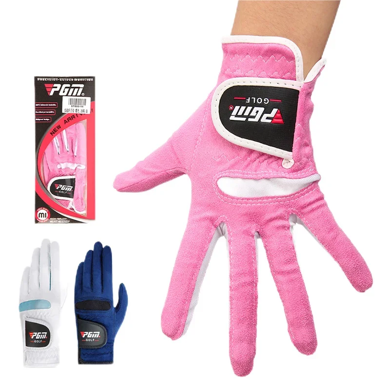 PGM 1 para damskie miękkie rękawice golfowe damskie lewe i prawe oddychające rękawice golfowe kobiece elastyczna ściereczka z mikrofibry rękawiczki sportowe — zdjęcie 2