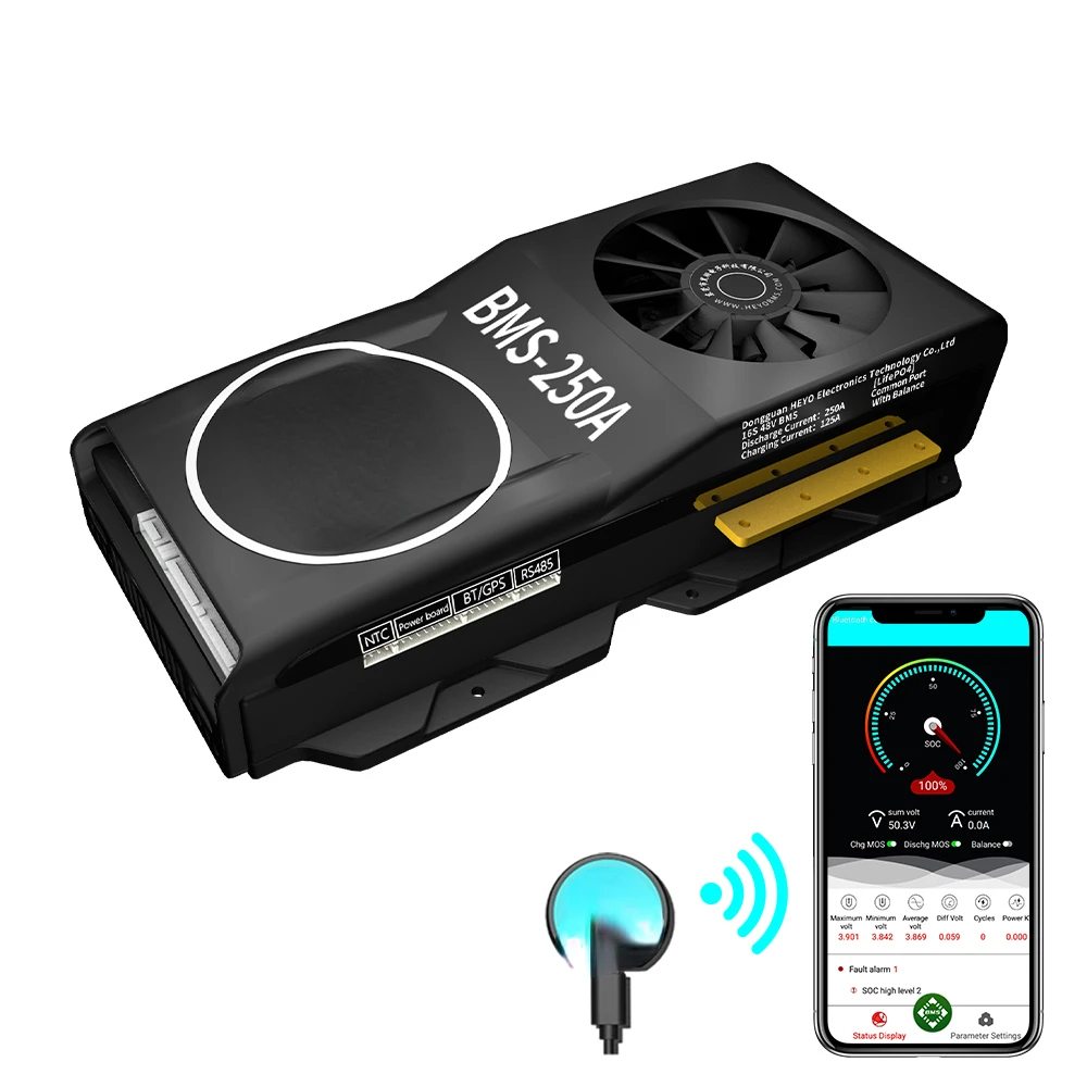 16S 80A~500A 3.2V battery Management System communication