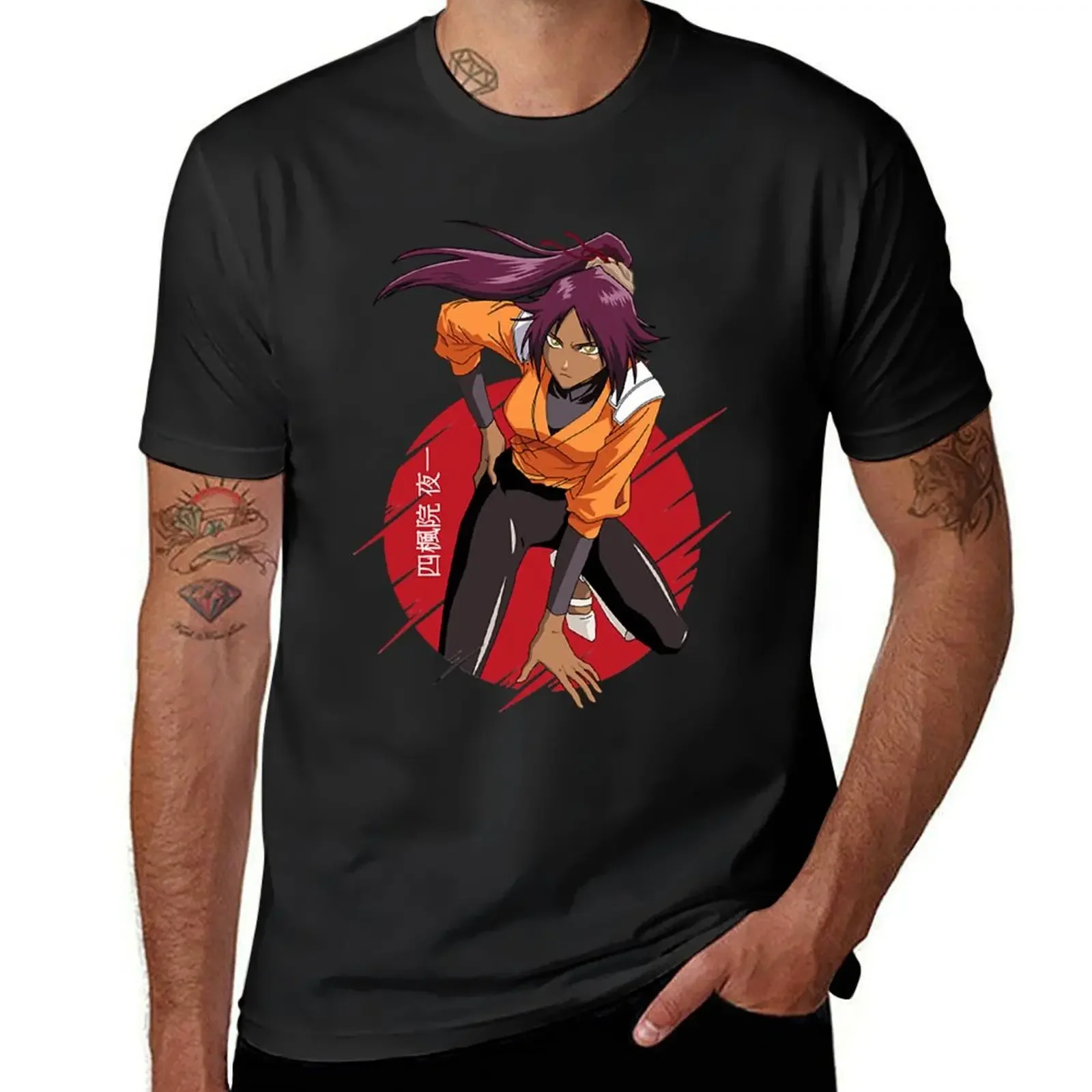 yoruichi shihoin T-Shirt anime t shirts designer shirts vintage t shirt men