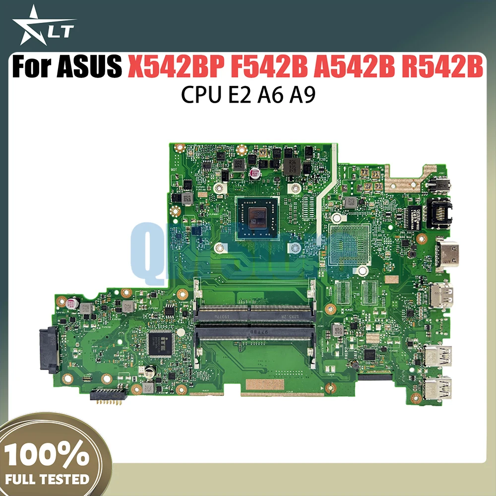 

X542BP Laptop Motherboard E2-9000 A9-9420 for ASUS X542B A580B K580B X542BA Notebook Mainboard