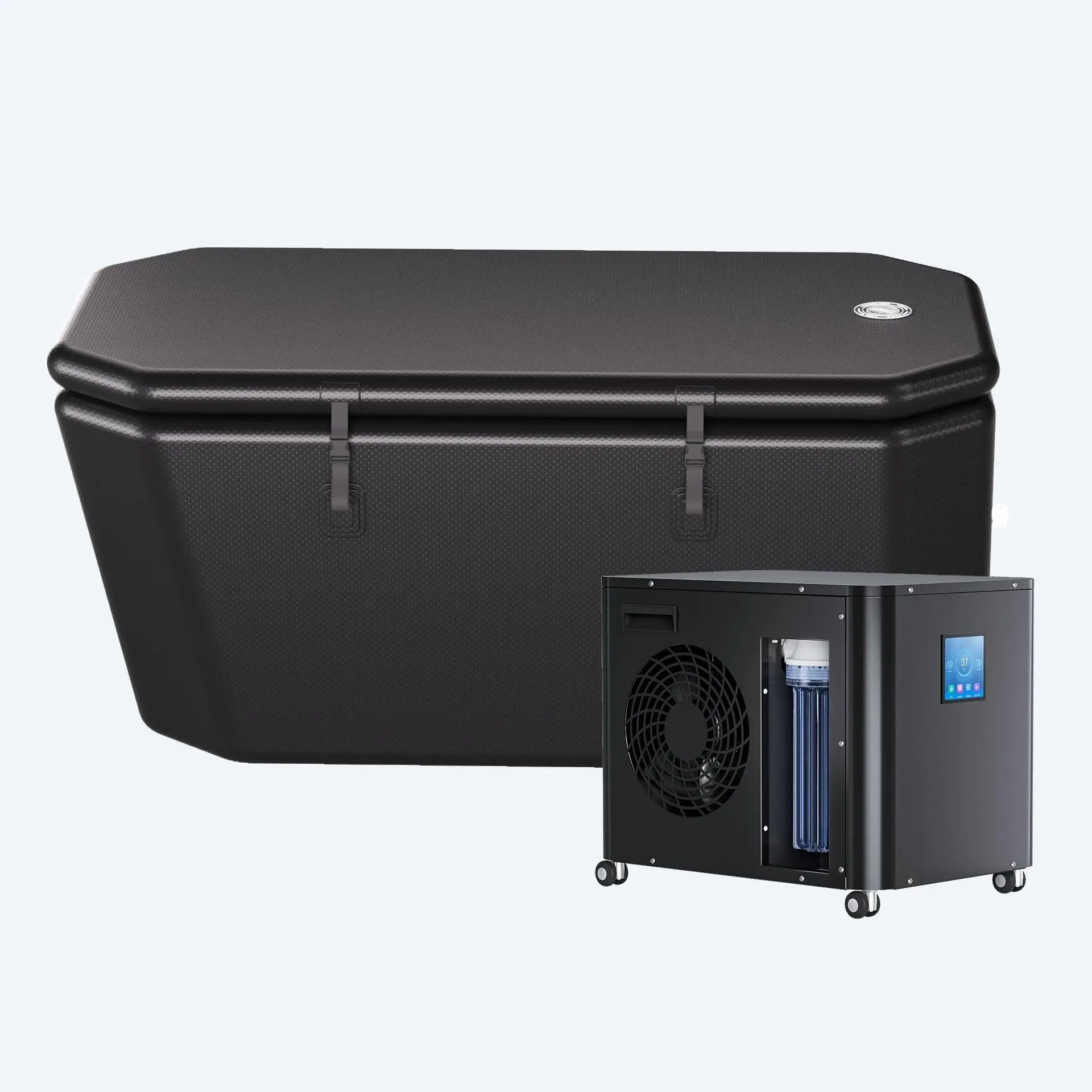 Brushed Inflatable Ice Bath Tub, Cold Plunge Soaking Bucket for Fitness Massage, Cold Therapy Physiotherapy & Muscle Recovery