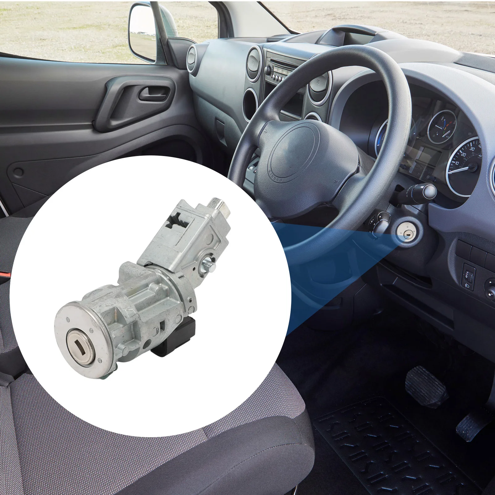 

4162.AG Цилиндр замка зажигания с 2 ключами для Berlingo B9 C4 407 2008-2017 Замок зажигания