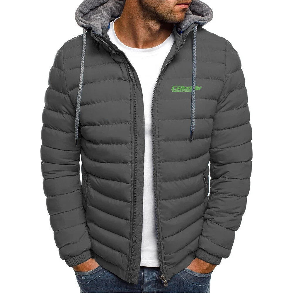 GReddy Turbo Systems 2024 Men's New Brand Autumn and Winter Seven Colour Hooded Jacket Printing Hooded Fashion Coat Comfort Tops