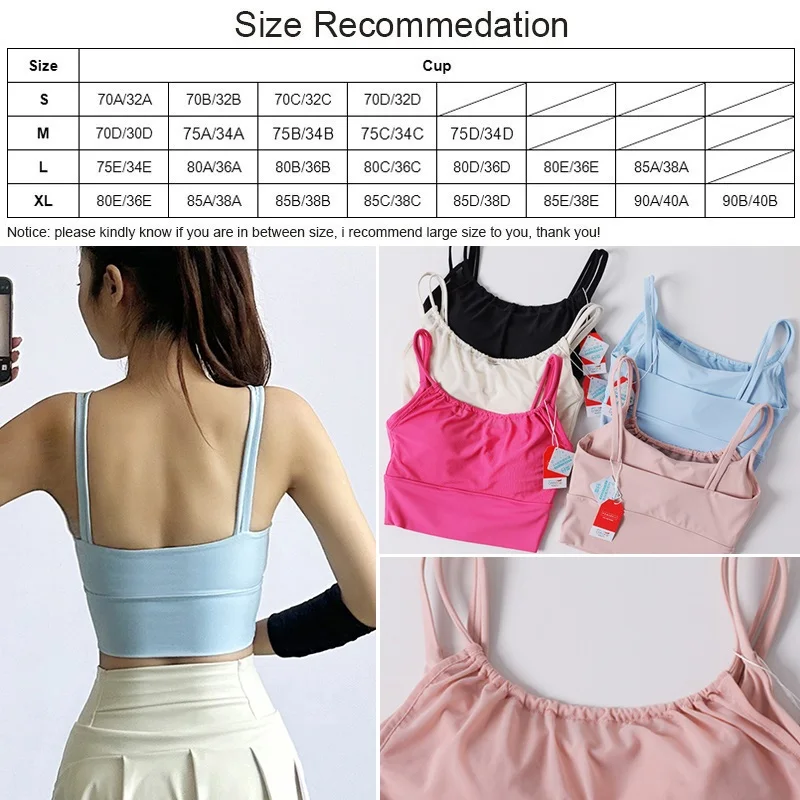 Cloud Hide HOT Girls Sports Bra Gym Workout Underwear Camis Home Yoga Crop Tank Top XL Dancing Running Vest SEXY Fitness Shirt