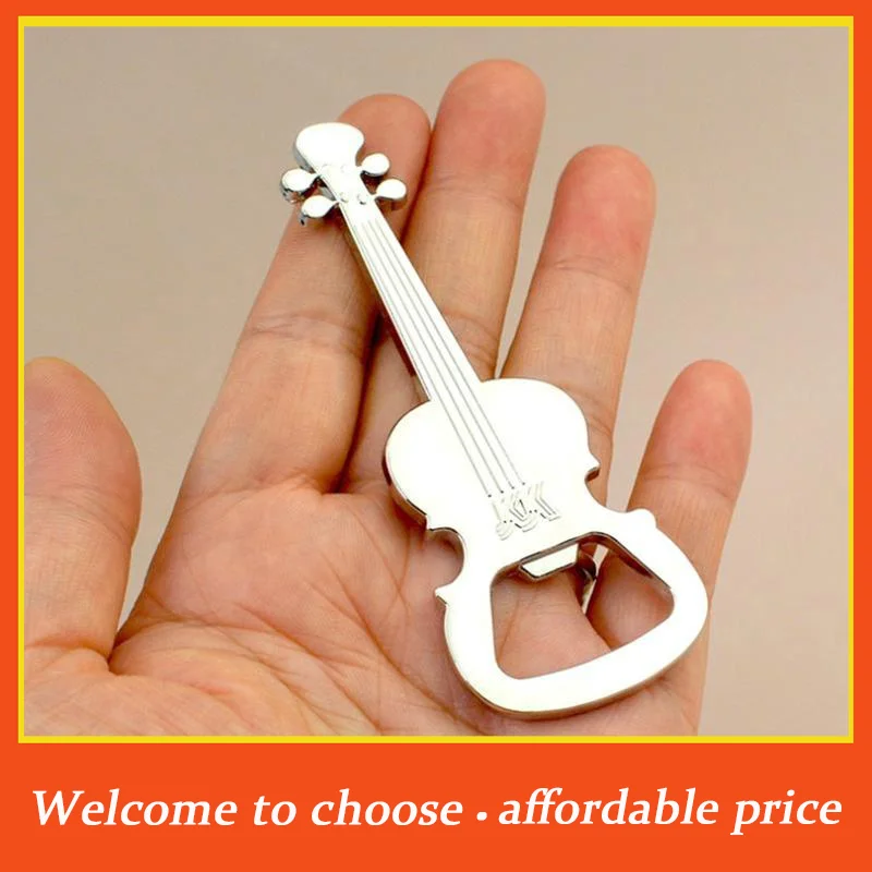 PV 1pc new Creative Guitar Beer Bottle Opener Musical Instrument Style Activity Small Prize Gift Metal Bottle Opener