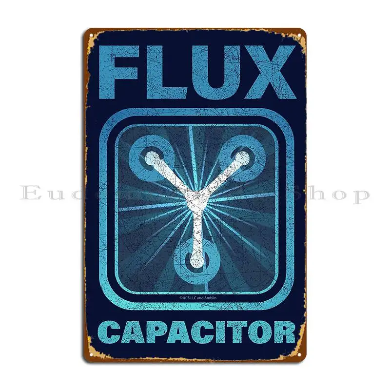 Flux Capacitor Back To The Future Metal Plaque Party Plates Cinema Classic Create Party Club Tin Sign Poster