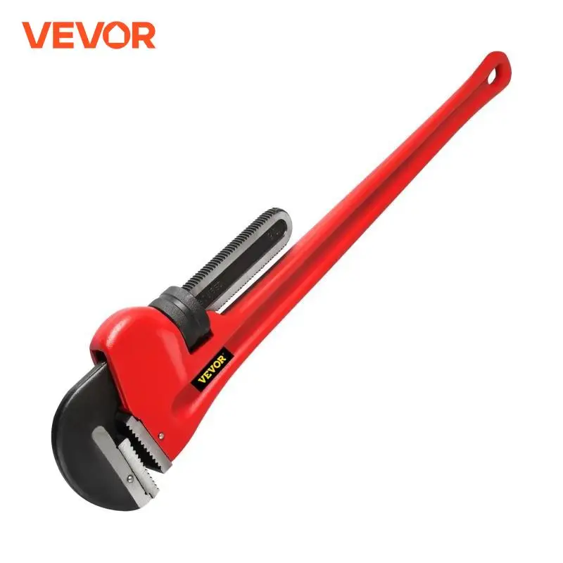 VEVOR Industrial Grade Offset Pipe Wrench 60Inch Heavy Duty Construction Plumber Repair Tool Large Open Spanner Pliers Hand Tool