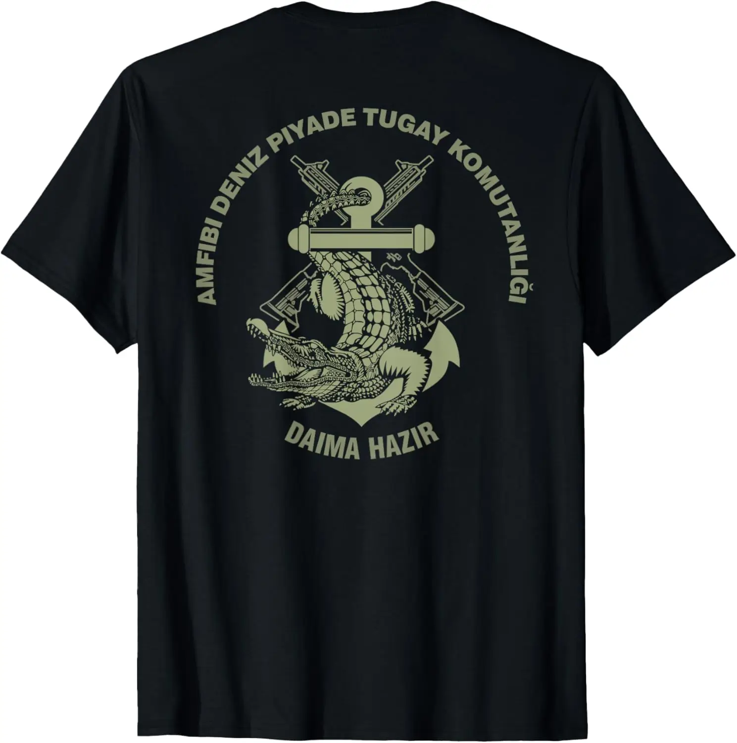 Turkish Amphibious Brigade Military T-Shirt Short Sleeve Casual 100% Cotton Shift