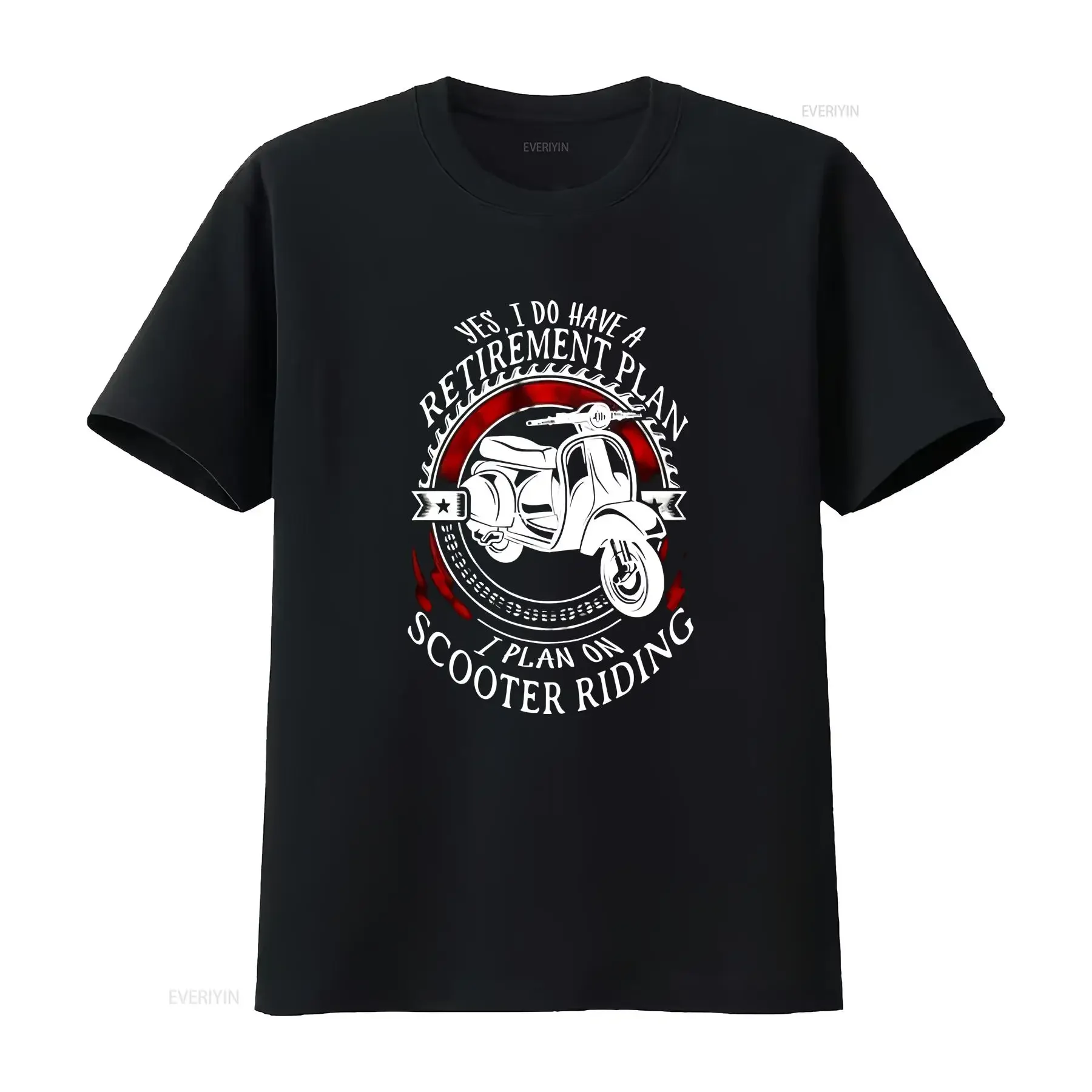 Scooter Riding Yes I Do Have A Retirement Plan On Premium T Shirt vintage Washed Top For Everyday Wear Unisex graphic Versatile