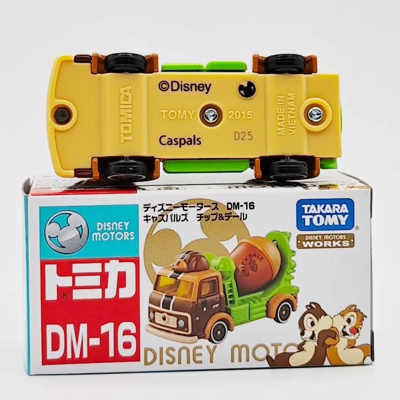 TAKARA TOMY Disney Bus Chip and Dale Alloy Car Model Toy Collection Gift Car toys, children's gifts
