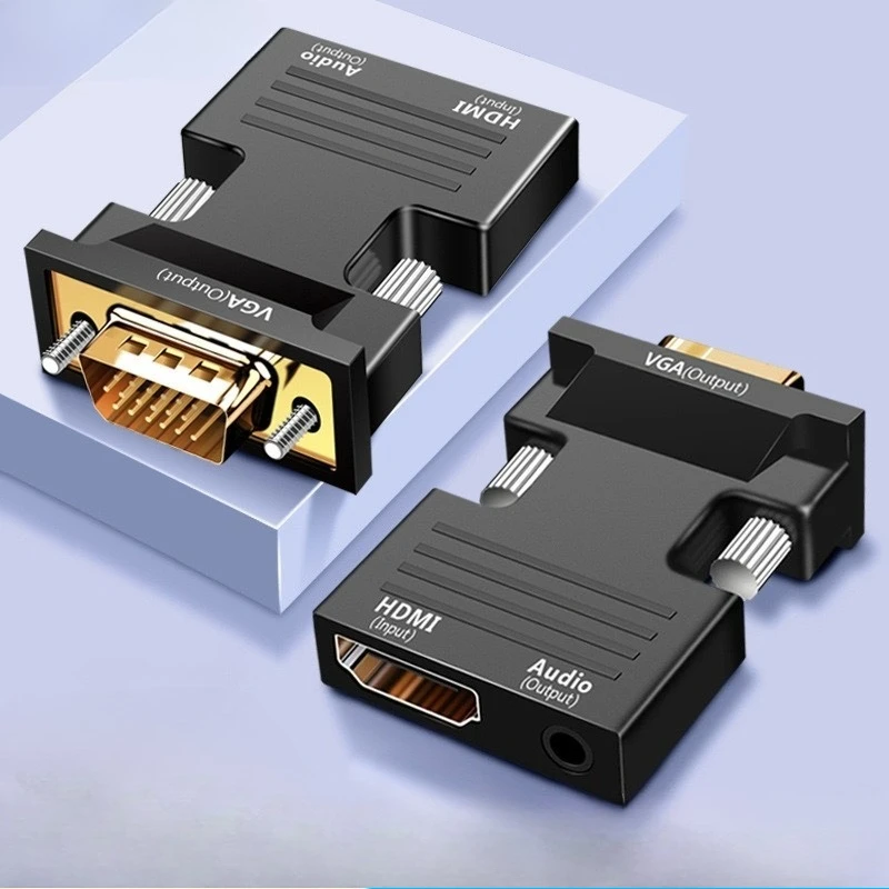 

HDMI To VGA One-way High-definition Video Adapter, Computer To Set-top Box, Projector, TV Monitor Computer Peripherals