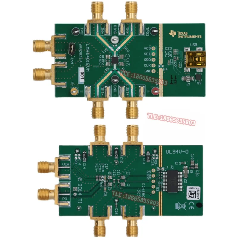LMH6401EVM Módulo de evaluación de amplificador de ganancia variable de control digital RF de alto rendimiento de 16 conductores