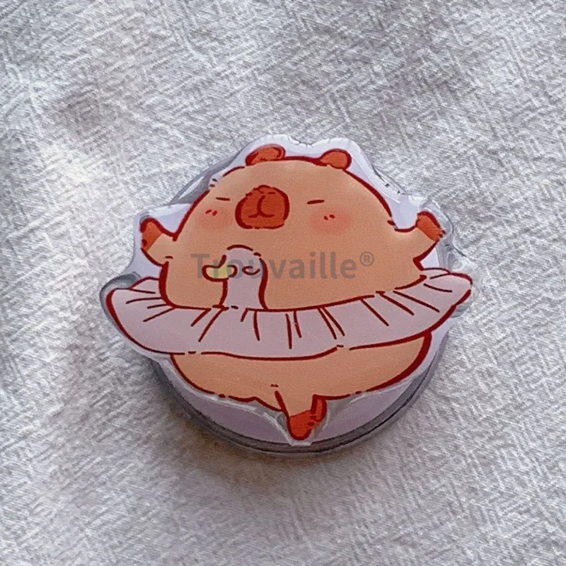 Trouvaille for Magsafe Phone Grip Griptoks Korea Cute Capybara Magnetic Mobile Stand Holder Replicate Finger Ring Girl Gift