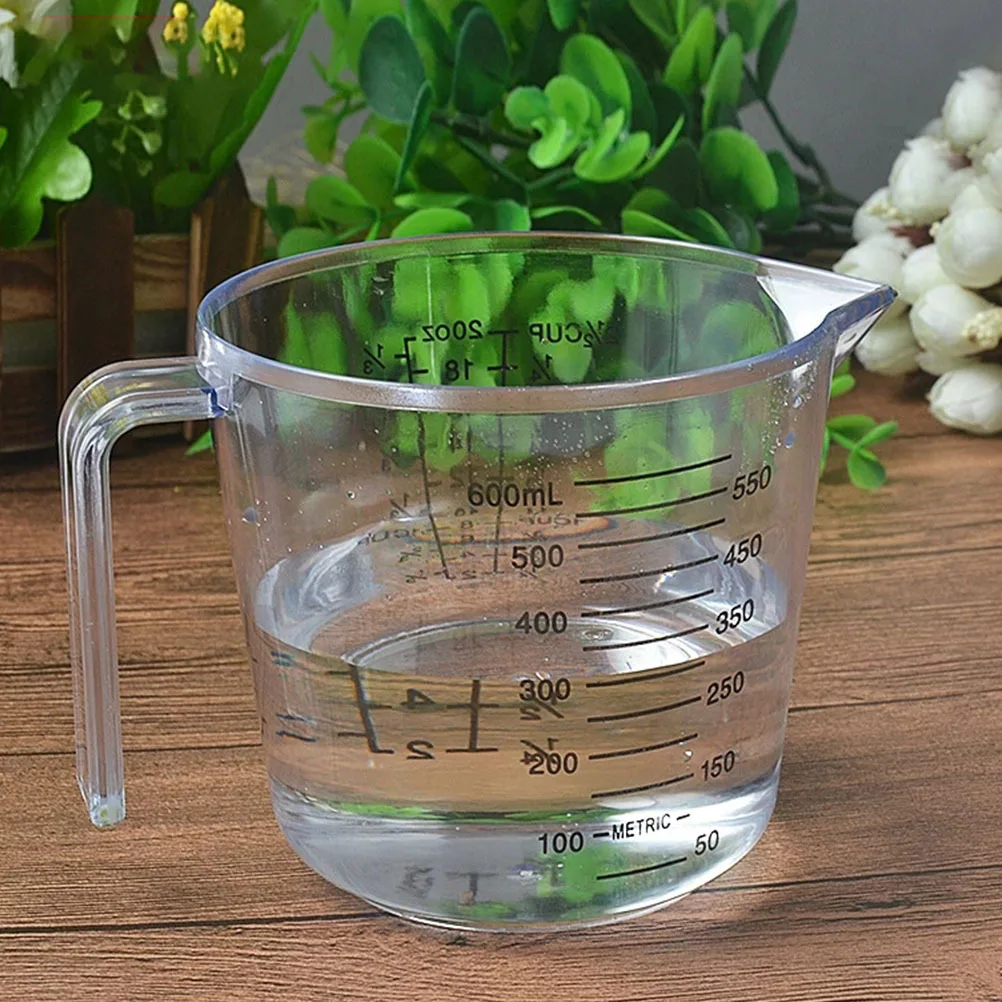 

3Pcs Transparent Graduated Measuring Cups Plastic Scale Baking Liquid Kitchen Measuring Tools Measure Cup Graduated Beakers