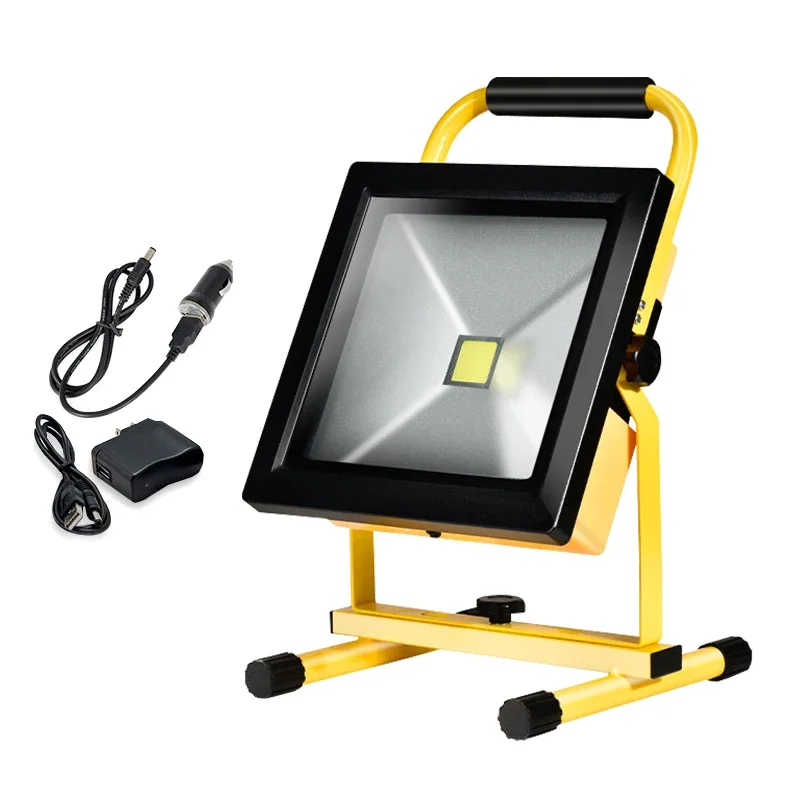 LED Work Light Rechargeable Portable Flood Light Outdoor Camping Hiking Emergency Car Repairing Job Site Lighting