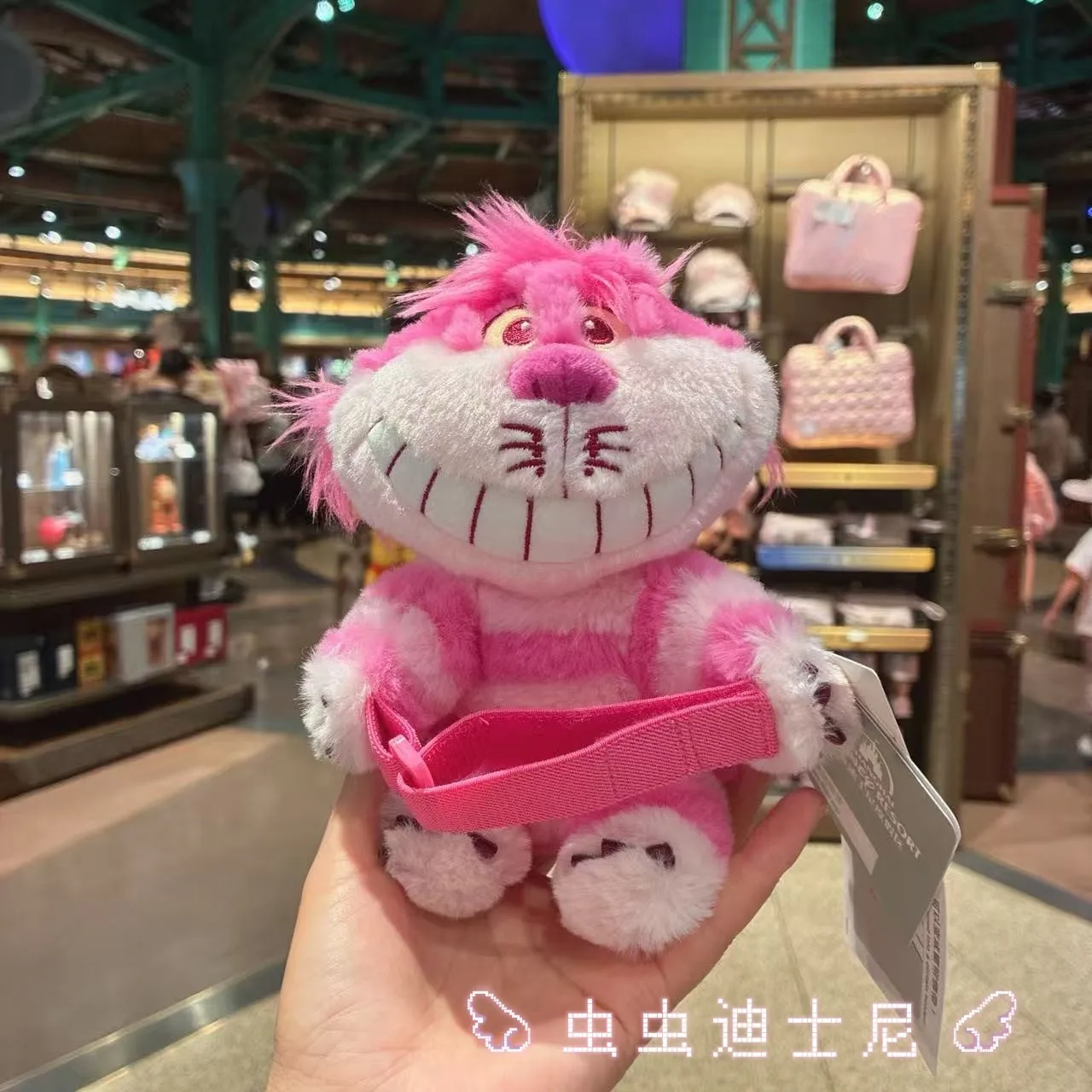 Shanghai Disney Park Officia Claw Party Series Lucifer Mary Cat Cheshire Cat Doll Curtain Buckle Strap Chrismas Birthday Gift