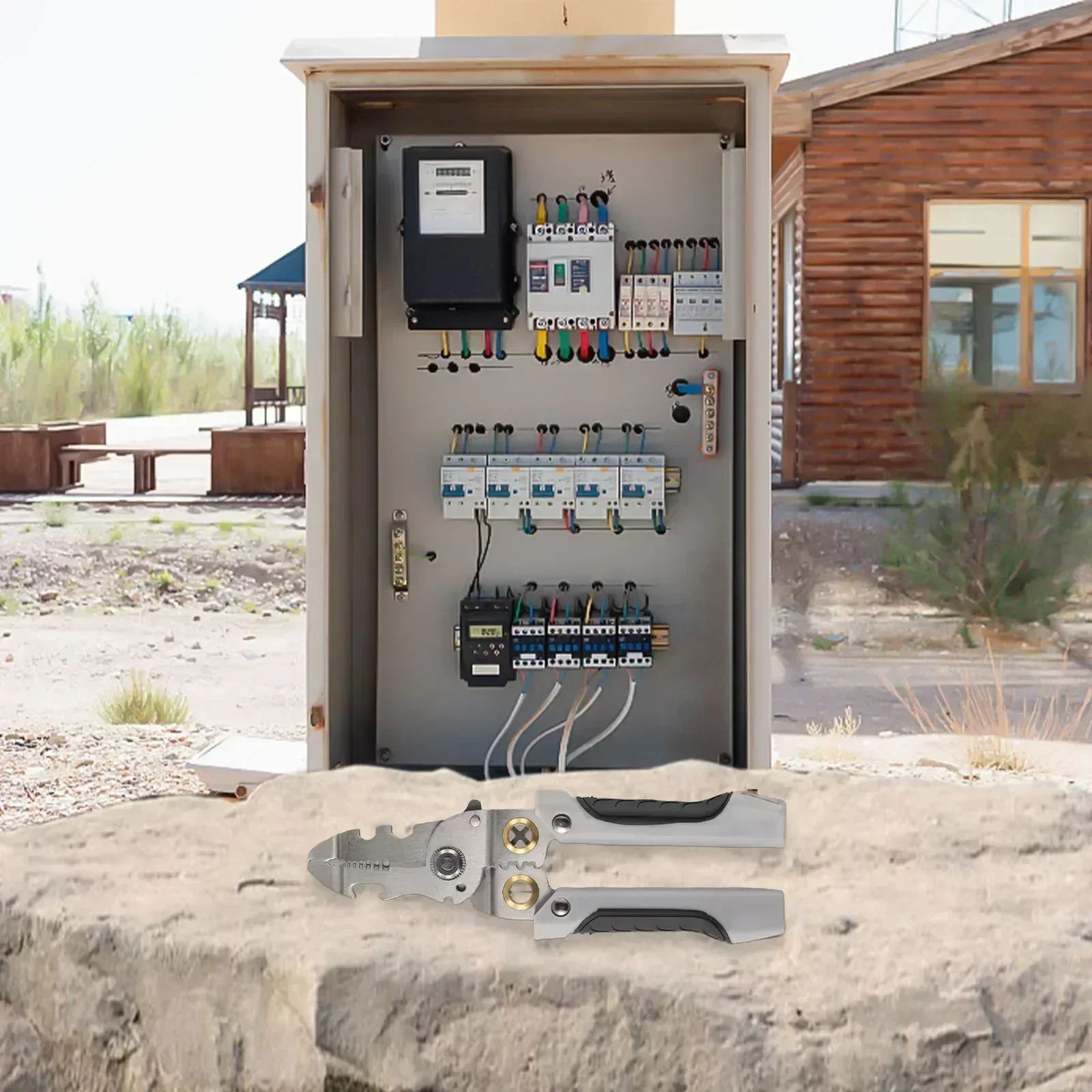 

Обжимные клещи для ремонта электрооборудования Многофункциональный инструмент Набор инструментов для электрика Многофункциональный инструмент Дизайн из нержавеющей стали