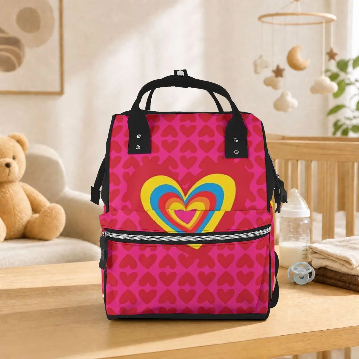Agatha Ruiz-De La-Prada Pattern Student Backpack School Bag Hiking Travel Daypack for Men Women Bookbag Shoulder Bags