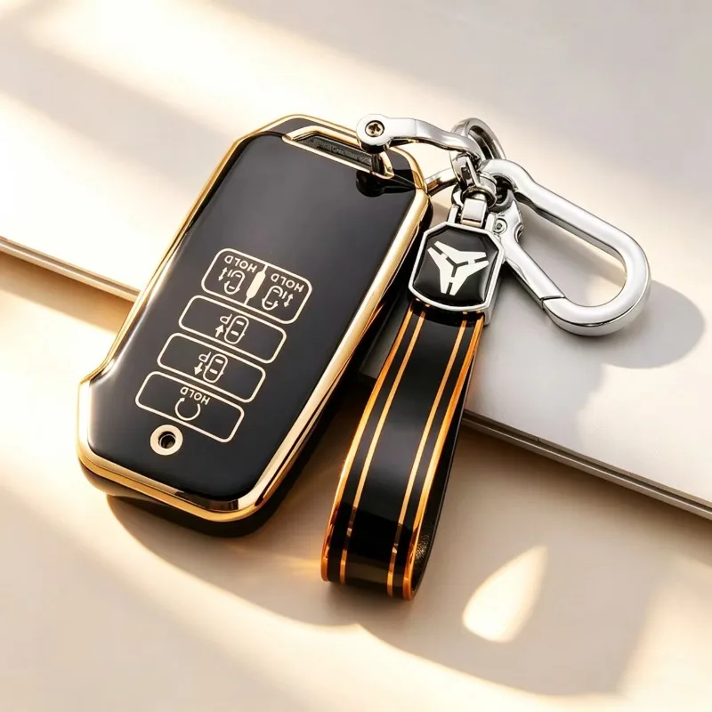 Capa de Chave de Carro em TPU com 9 Botões para KIA K7 K8 V6 2022 EV6 2022 Dl3 K5 para Kia Carnival Sedona 2021 Sorento MQ4 Shell Fob Keychain
