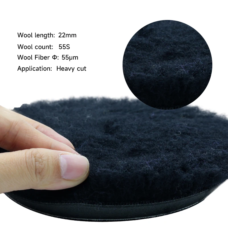 DETAILING 3/5/6 Zoll Polierset Wollfilz Polierpads Wollrad Autopflege Polierpads für Autopolitur Reparatur Kratzer – Detail 11