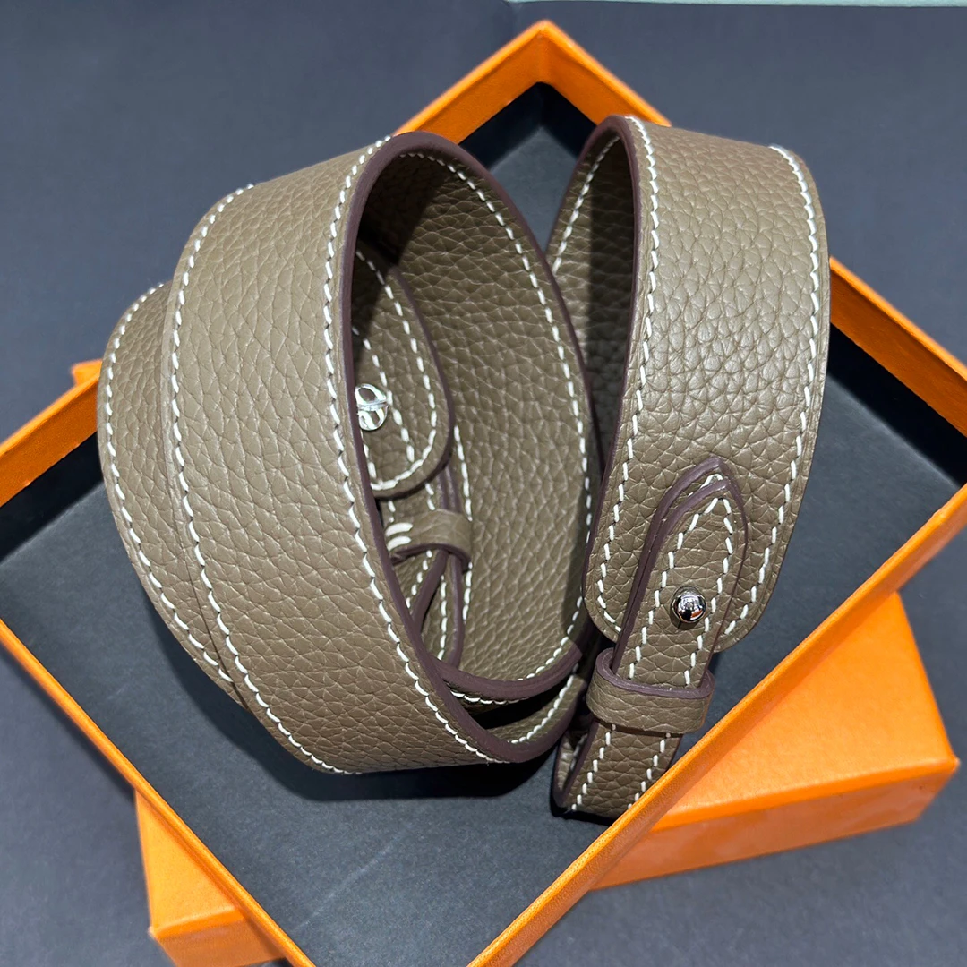 Genuine Leather Strap Shoulder Women's Bag Strap for Luxury Bag Accessories Strap for Handbags H Bag Famous Designer Brand Bag