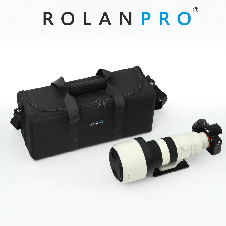 ROLANPRO Portable Hand-held Storage Bag for One Camera & One Lens for Sony FE 400-800mm, Sigma 150-600 Sports,Sigma 60-600mm