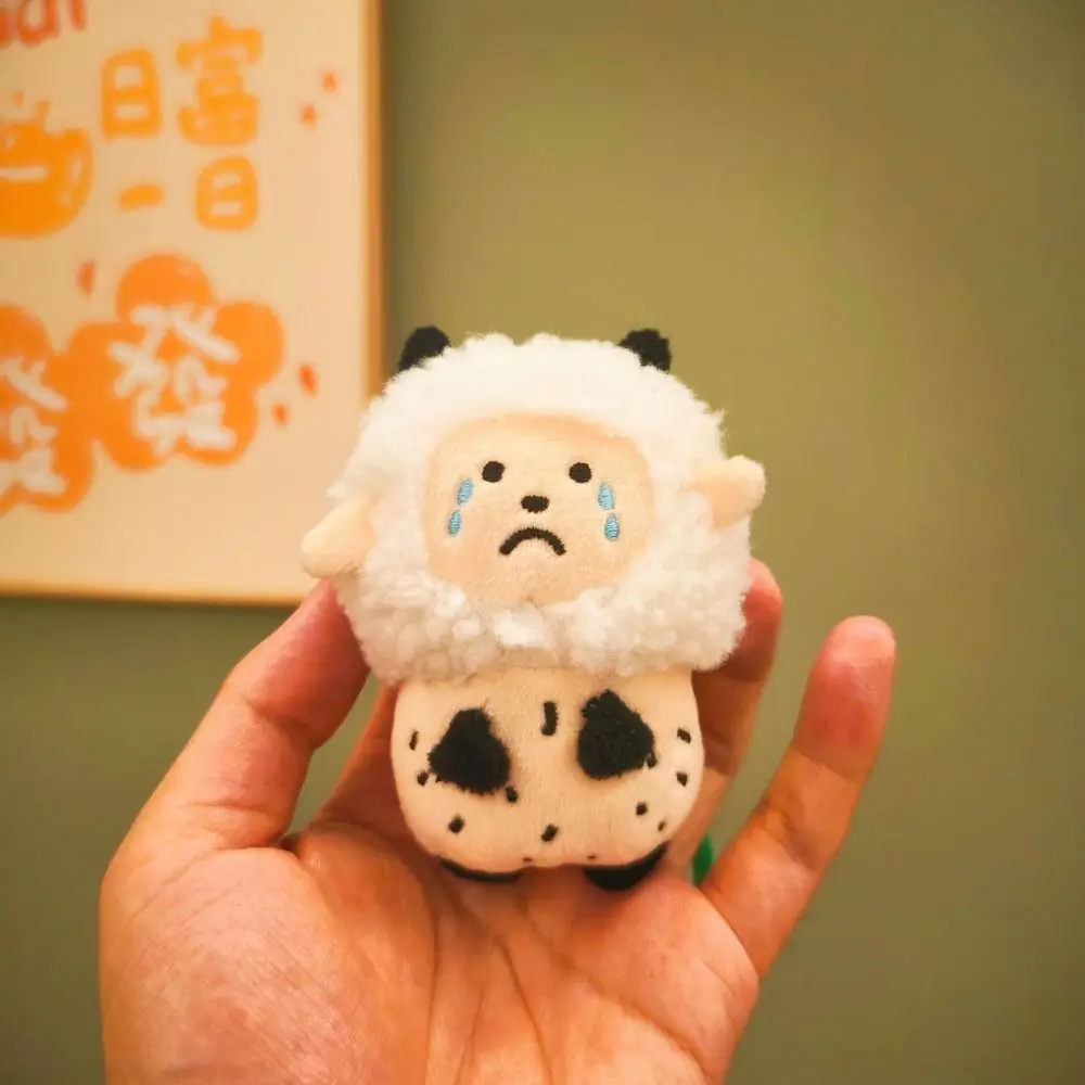 Handbag Charm Stuffed Animal Tears Sheep Pendant Cartoon Bag Charm Tears Sheep Doll Keychain Kawaii 10cm Sheep Doll Bag Pendant