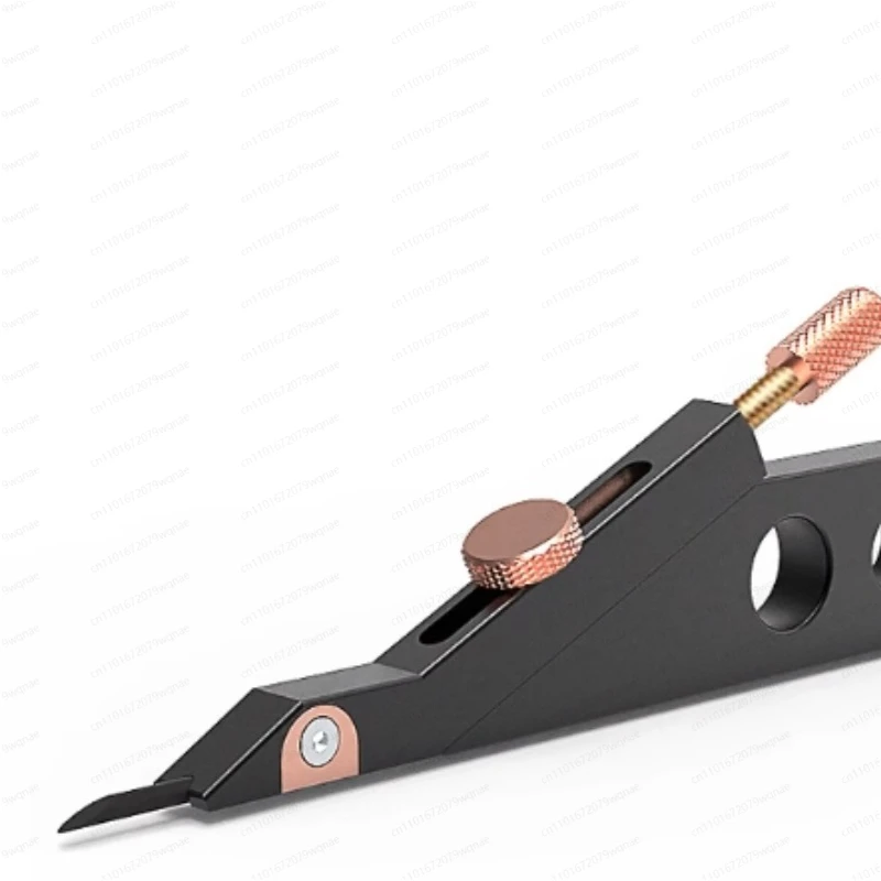 Guitar String Saddle Slotting Gauge, Nut Slotting & Action Ruler with Marking Pen for Acoustic Electric Guitar Making and Repair