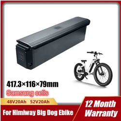 Himiway-Big Dog Zebra Cobra Pro Step Thru Ebike Battery Replacement Fat Tire Cargo Bike Battery Samsung Batteries 48V 52V 20Ah