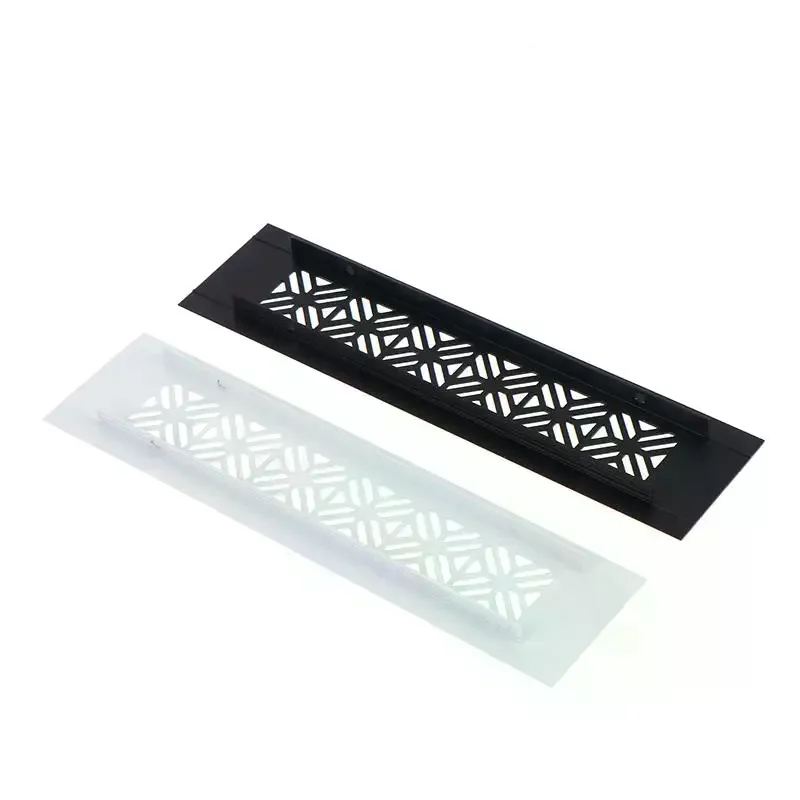 Aluminum Alloy Vents Cover Rectangle 50 Wide Air Vent Decor Louver Breathable Mesh Ventilator Grille Cover