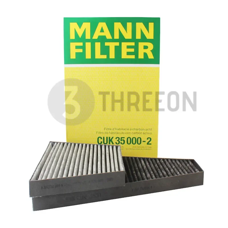 MANN FILTER CUK35000-2 Cabin Filter For VW Volkswagen Phaeton 3.0TDI 3.2 3.6 V6 4.2 V8 5.0TDI V10 6.0 W12 3D0819644 3D1819643