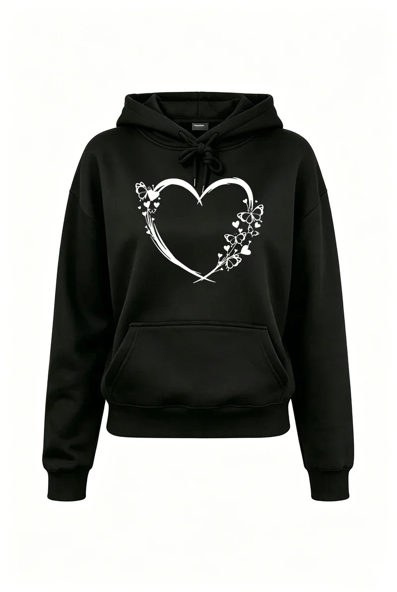 Herbst-Winter Vielseitige Streetwear Hoodie-Hosen Damen-Outfits Lässiger Kapuzenpullover Sportbekleidung Outdoor-Sport Jogging-Kleidung – Detail 5