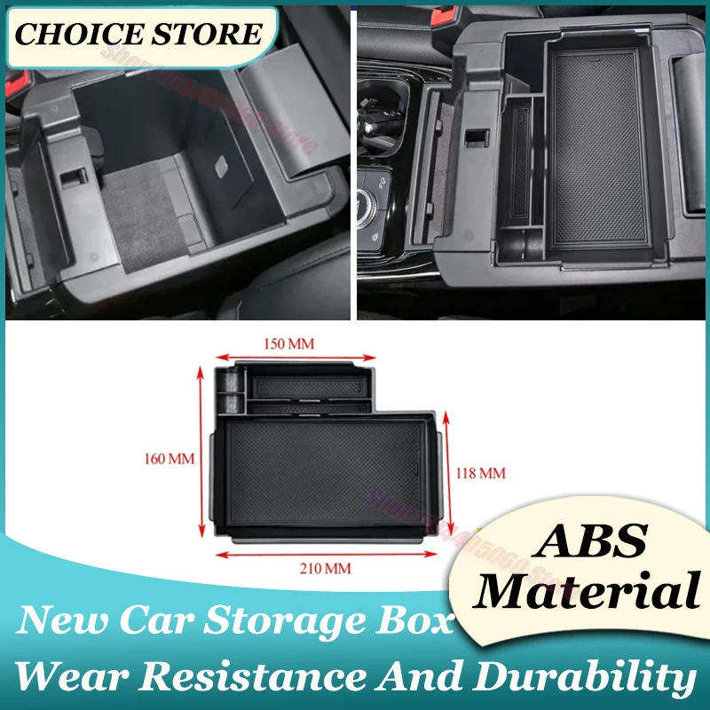 For Ford Explorer 2020 2021 2022 2023 LHD Car Armrest Storage Box Center Console Organizer Tray Pallet Holder Accessories