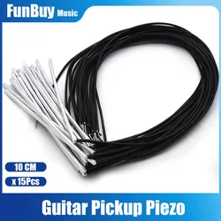 15Pcs 10CM Guitar Pickup Piezo 8 Strings Folk Guitarra Piezo Acoustic Guitar Preamp Accessories