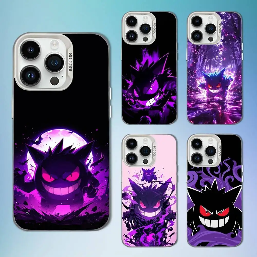 

Cute G-Gengar Cartoon Phone Case For iPhone 16,15,14,13,12,11,Mini,Pro,SE,MAX White Matte Shockproof Cover