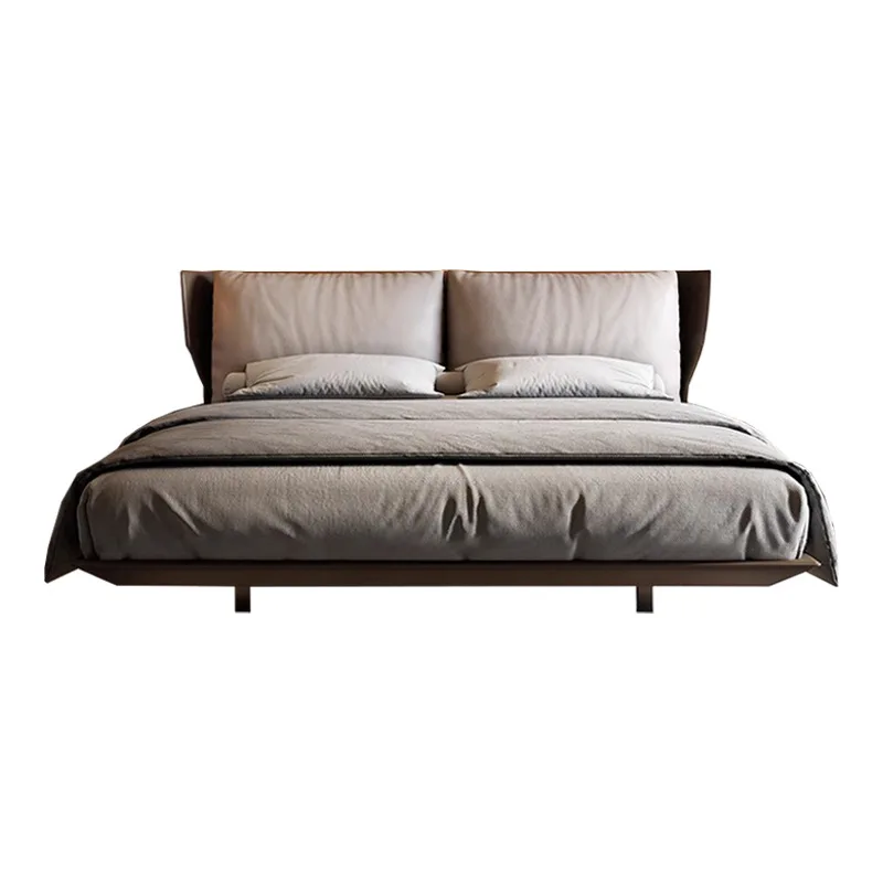

Italian style, minimalist, suspended bed, leather, soft bag, double, master bedroom, atmosphere