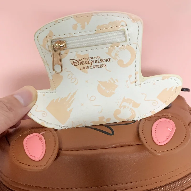 Kawaii Shanghai Disneyland Cartoon Dale Action Figures Toys Shoulder Bag Chip Dale Pu Bag Schoolbag Knapsack Crossbody Bag Gifts