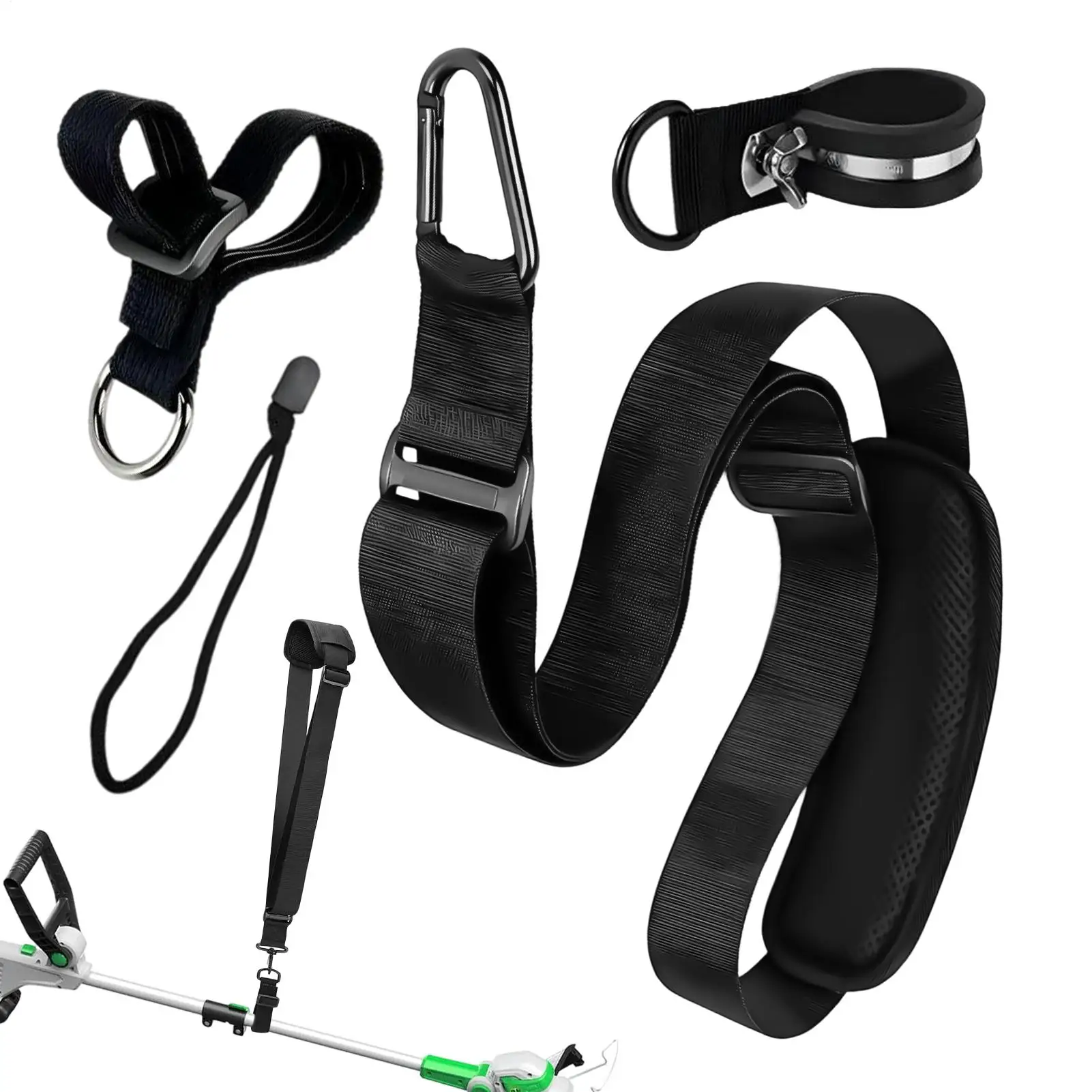 1 sangle d'épaule réglable pour débroussailleuse, en nylon durable, de remplacement, pour tondeuse à gazon, jardin extérieur, cour arrière