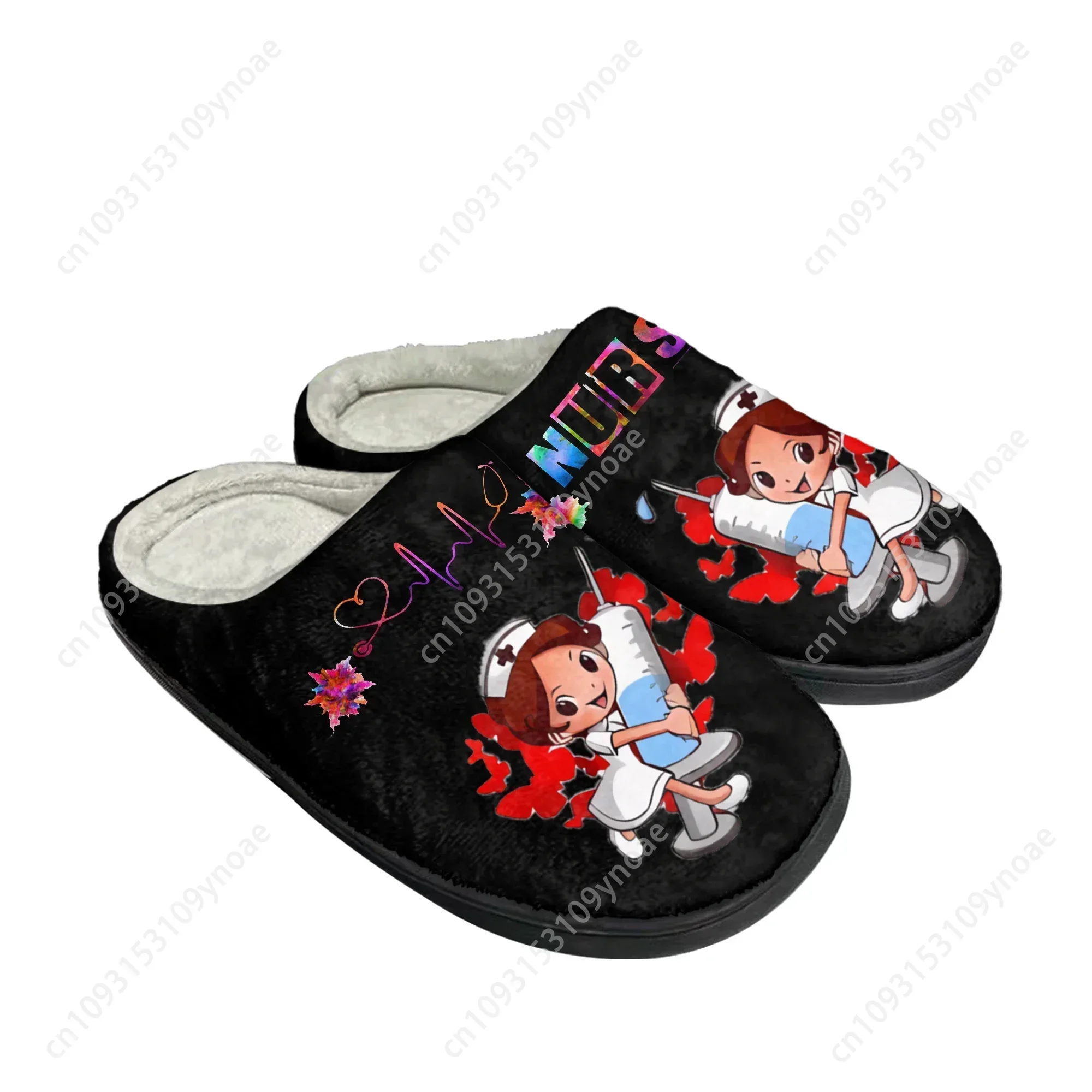 

New Nurse Shoes Heart Beat Brand Home Cotton Slippers Mens Womens Plush Bedroom Casual Keep Warm Shoes Custom Made Slipper