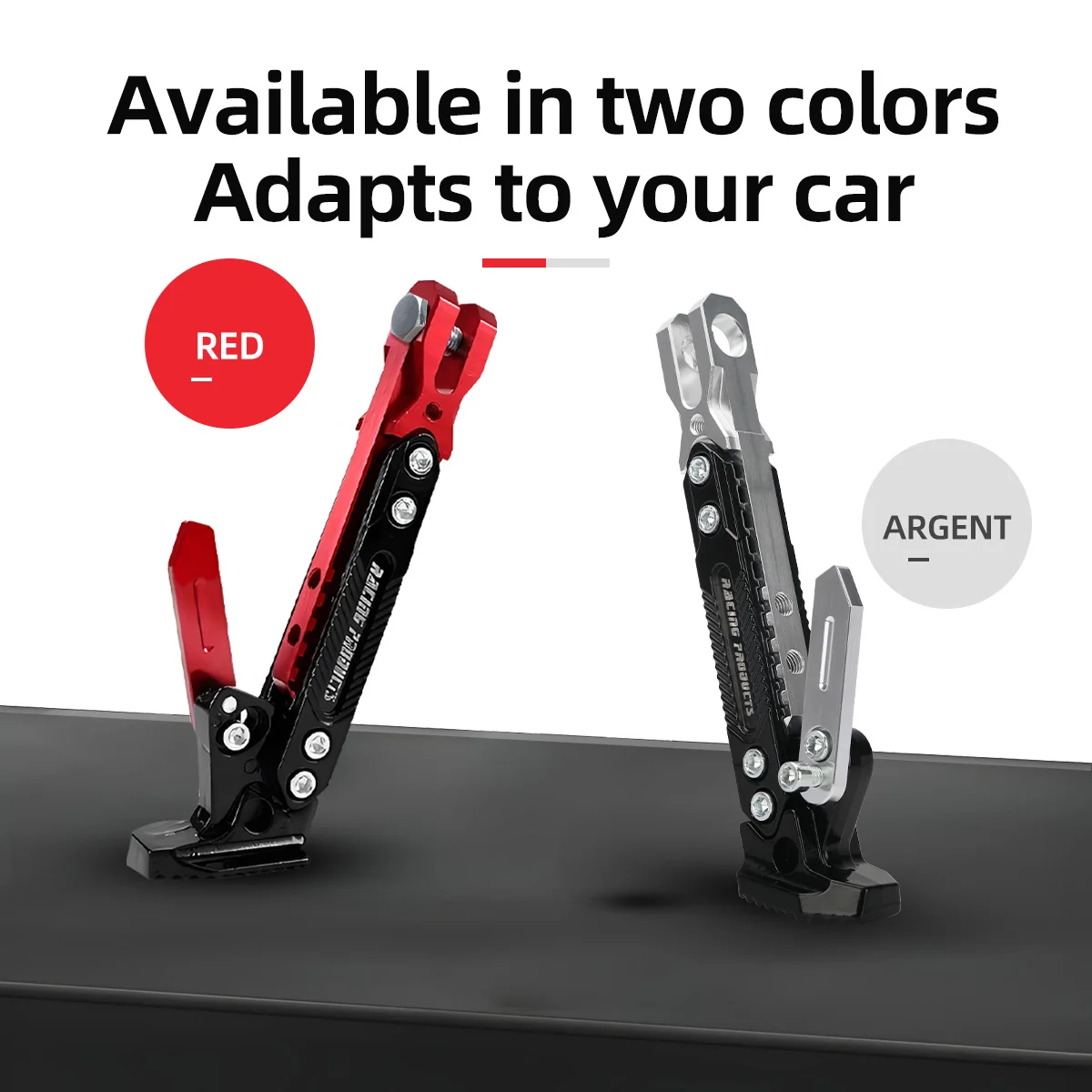 1pc Motorcycle Kickstand Parking Kick Stand Bracket Foot Side Tripod Supportor Crutch Holder Dirt Bike Motorbike Accessories