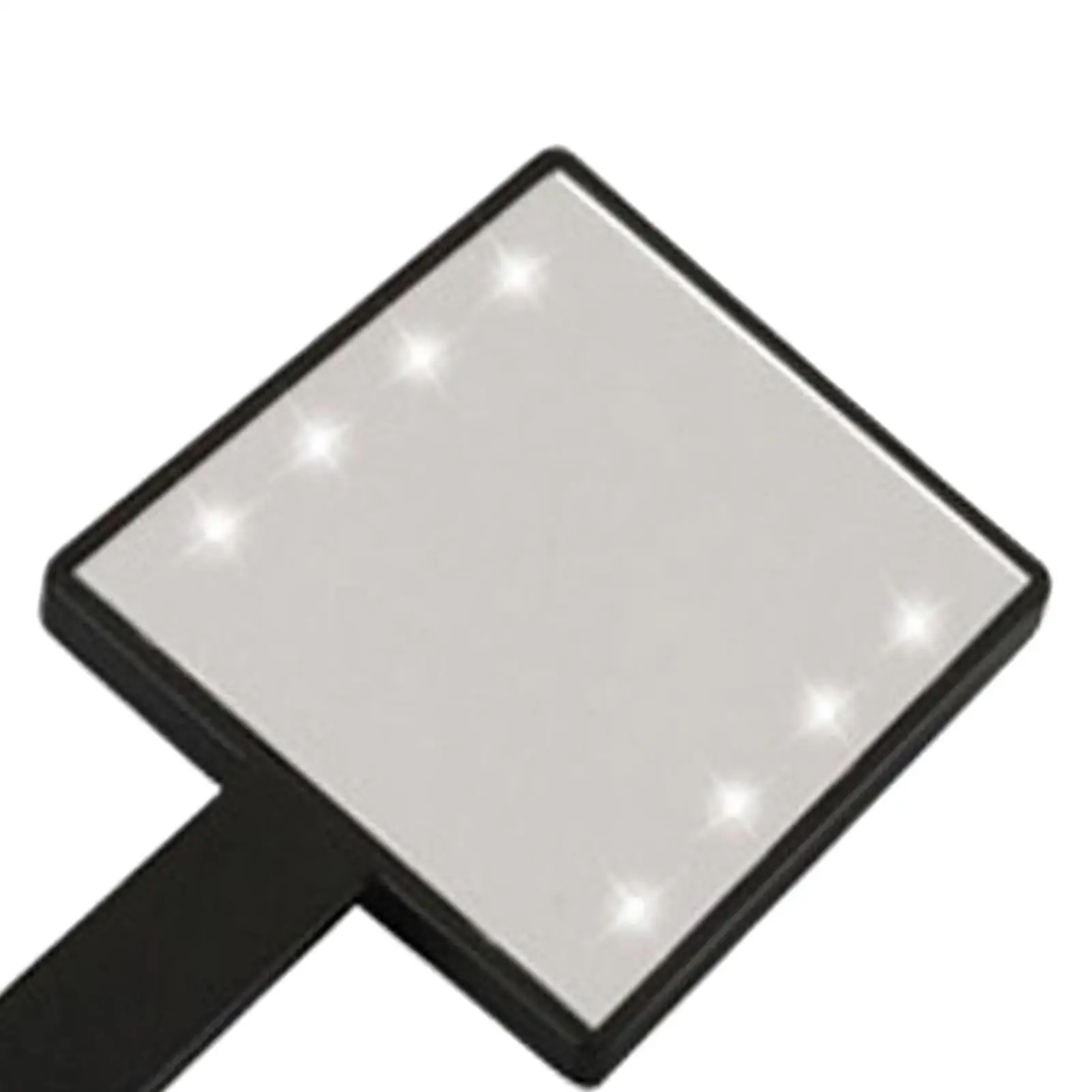 Miroir de maquillage avec lumière LED et poignée, miroir de voyage pour salon, maison