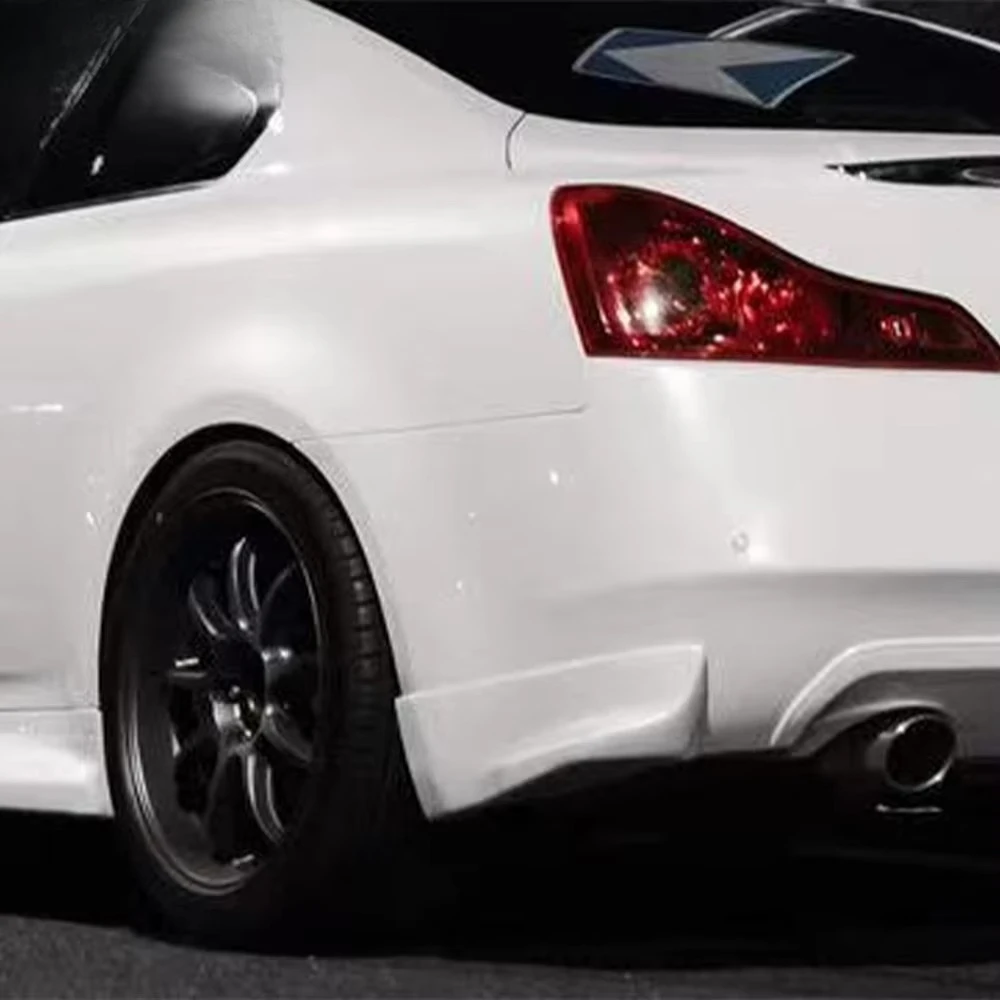 For Infiniti G37 Coupe 2 Door 08-13 Fiberglass ZL Style Rear Bumper Side Spats