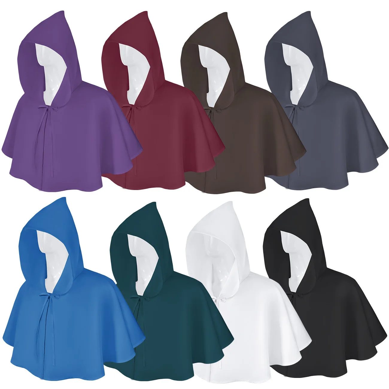 Взрослый размер, один размер, подходит для всех костюмов для косплея на Хэллоуин, средневековый халат с капюшоном «Жнец смерти» и шляпой, универсальная ролевая одежда...