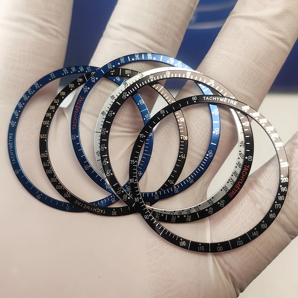 VK63 ساعة يد تعمل بالحركة إطار ألومنيوم مسطح 38.4*34.2 مللي متر استبدال أجزاء الساعة وتجميع علبة VK63 والصيانة