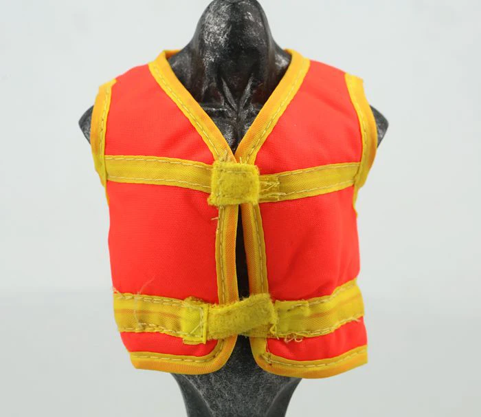 1/6 Scale Bright Orange Vest Model for 12''Construction Worker Action Figures Accessories