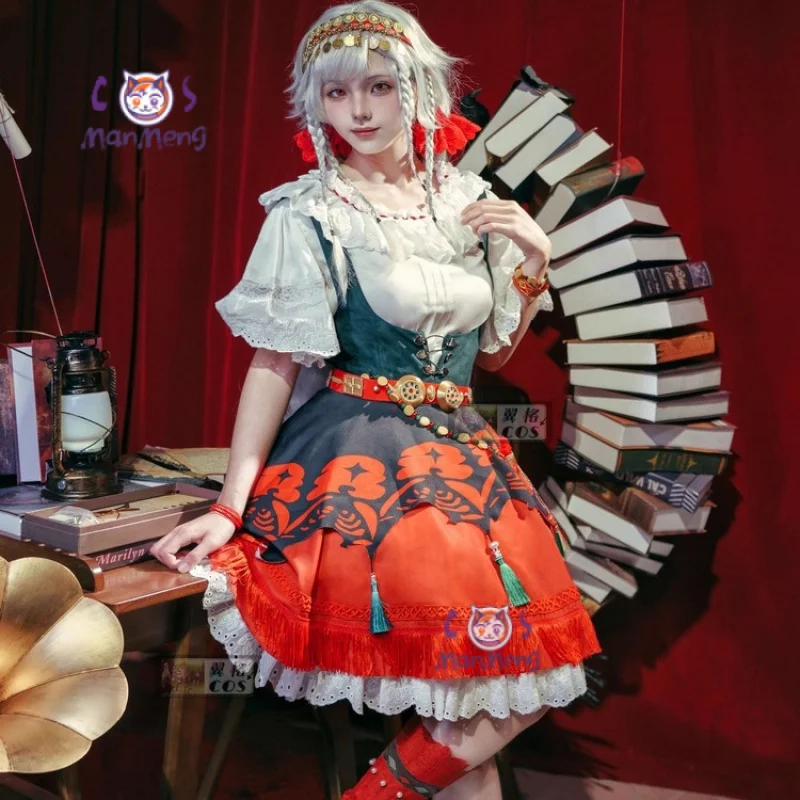 عكس: لعبة روبوسكا التأثيرية لعام 1999 أزياء فتاة حلوة لوليتا فستان على ظهره قميص تنورة الدعائم زي خادمة الهالوين وعيد الميلاد