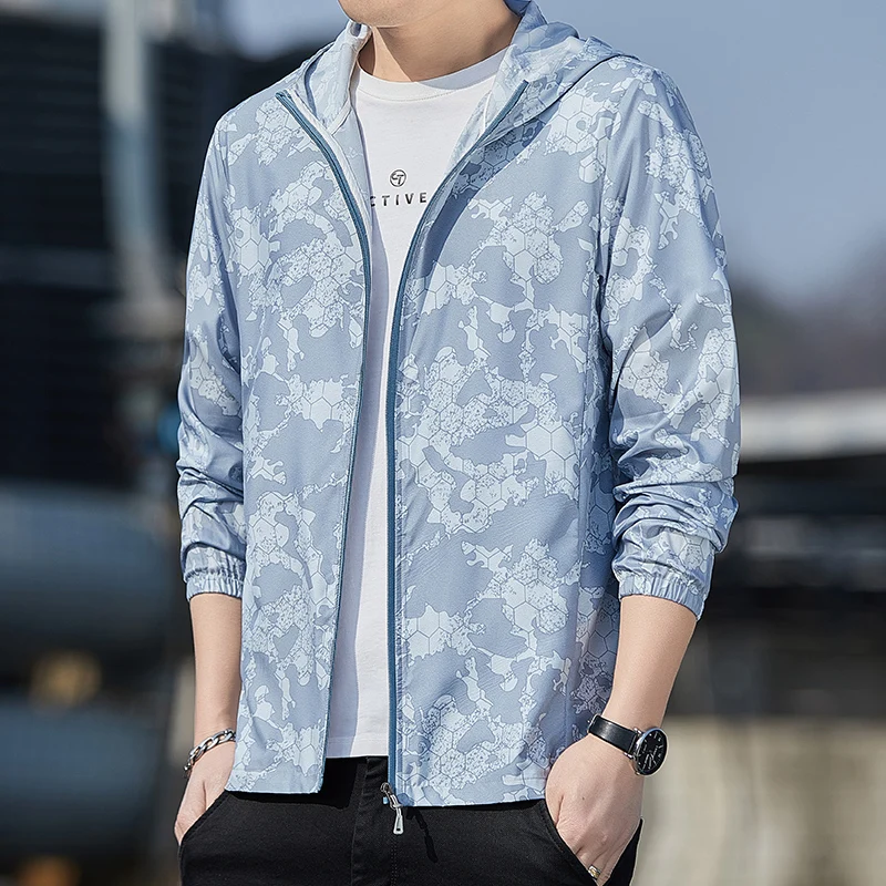 

Мужская летняя камуфляжная солнцезащитная одежда Long Sve для езды на велосипеде на открытом воздухе из ледяного шелка, модная одежда для пар, цвет кожи Jaet