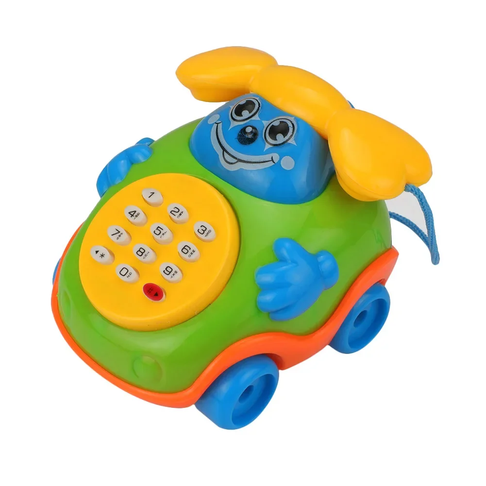 New Baby Electric Phone Cartoon Model Gifts Early Educational Developmental Music Sound Learning Toys Music Gifts for Kids Toy